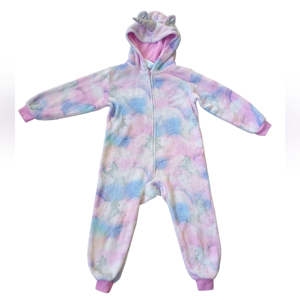 The Children Place Kids Size XS Pastel Color Unicorn One Piece Costume Sleepwear